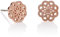 Nanama Rosegold Mandala Ohrstecker für Damen, kleine geometrische Ohrringe für Frauen und Teenager, Mädchen mit elegantem gebürstetem Finish, Rosegold Mandala Blumen Schmuck fur Damen