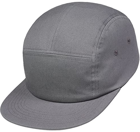 Enter the Complex® 5 Panel Cap, Damen und Herren, 100% Baumwolle, Unisex, Grau, Größenverstellbar