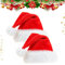 LGZIN 2 Stück Weihnachtsmützen, Nikolausmütze, Weihnachtsmann Mützen, Santa Mütze, Rot Santa Hat Nikolaus Dicker Fellrand aus Plüsch kuschelweich und angenehm (Kind: 28 * 38 cm)