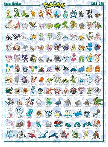 GB eye Poster, Hoenn Pokémon, Deutsch, 91,5 x 61 cm