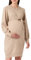 MAMALICIOUS Mlnewanne L/S Abk Knit Dress A. Noos Robe, Mélange Naturel, L Femme