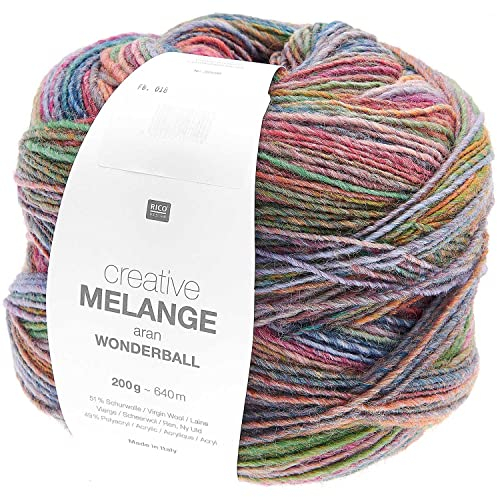 Rico Creative Melange Aran - Wonderball 018 Salmon-Teal