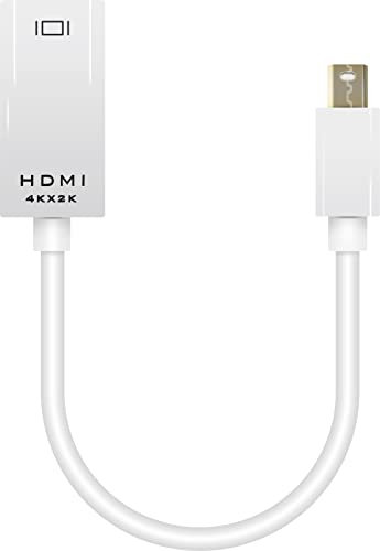 Electrovision Mini DisplayPort to HDMI Female Adaptor. Compatible with the More Common HDMI Signal, Allowing Connection of High-definition Monitors and Projectors