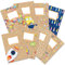 Papierdrachen 8 hochwertige Heftumschläge aus Papier für Kinder | DIN A5| Motiv Aquarell - Heftschoner ideal für die Schule - Heftumschlag 250g/m² - Set Nummer 12
