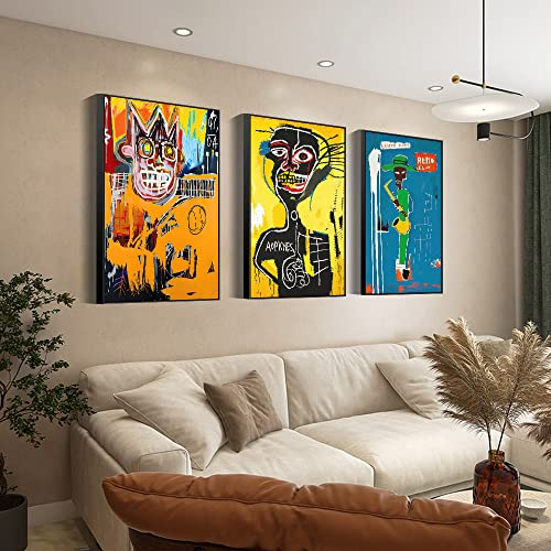 Leinwandbild, gerahmt, groß, 61 x 81,3 cm, 3 Stück moderne, abstrakte, einfache Poster, Drucke, Kunstwerk, ob zum Aufhängen im Wohnzimmer, Schlafzimmer, Küche, Büro, kann ästhetische Wanddekoration