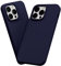 AKABEILA Case for iPhone 11 Pro Case 5.8 Inch Liquid Silicone Slim Silky Soft Touch TPU Shockproof Case Cover with Anti-Scratch Microfiber Lining Midnight Blue