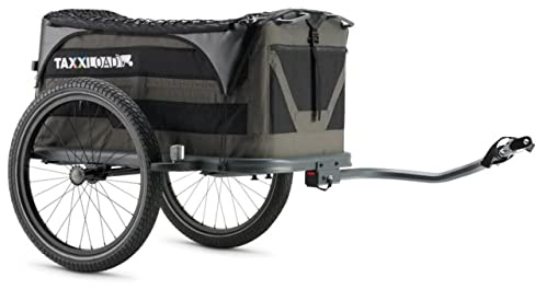 TAXXI Load Heavy Lastenanhänger für Fahrrad – robuster Fahrradanhänger ohne Federung – 45 kg Zuladung, hohe Ladefläche, Reflektoren, Kupplung, wetterfest & faltbar