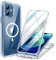 Miracase Glass Series Designed for iPhone 12/12 Pro Case 6.1 inch, 2020 Upgrade Full-Body Magnetic Clear Case with Built-in 9H Tempered Glass Screen Protector,Compatible with MagSafe (Clear)