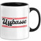 Uffbasse Tasse Geschenk Hessisch Dialekt Hessen Kaffee-Becher (Schwarz)