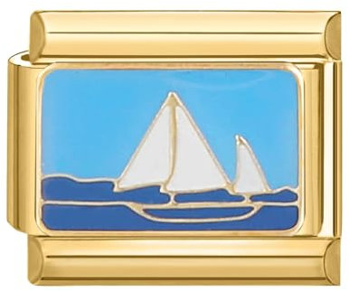 papasgix Modular for Italian Charm Bracelet Gold Italian Charms for Women Italian Style Charms fits all 9mm Bracelet Retro Personality Charms Bracelets Accessories Girl Boy Gift