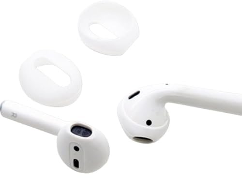 INF Silikon-Ohrkappenabdeckung für AirPods 1/2 Generation, Staub-, Rutsch- und Ölbeständigkeit, Hochwertiges Silikonmaterial, Angenehmer