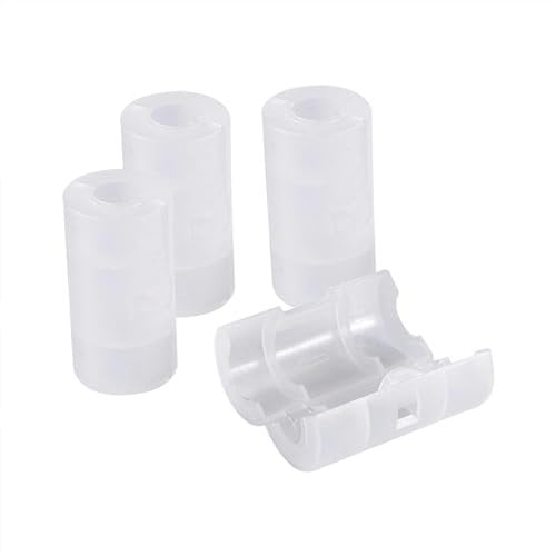 4 Pack AA to C Battery Adapters Converter Cases Box White, Portable Emergency Power Supply Switcher, Large Strength and Toughness