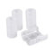4 Pack AA to C Battery Adapters Converter Cases Box White, Portable Emergency Power Supply Switcher, Large Strength and Toughness