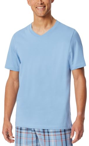 Schiesser Herren Schlafshirt Kurzarm V-Ausschnitt - Mix + Relax