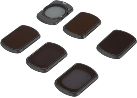 Drohnenobjektiv CPL ND-Filter, Kratzfestes Optisches Glas Verhindert Überbelichtung, Magnetisches Drohnenkamera-Filterset CPL ND4 ND8 ND16 ND32 ND64 für Pocket 3