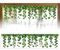 Peacoblue Window Static Stickers 120cm×30cm,1 Sheets Green Vine and Lwaces Patterns Decorative Removable Window Clings Home Office Decor for Glass Window
