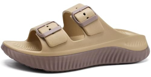 KuaiLu Sandals Women Orthotic Support Recovery Plantar Fasciitis Sliders | Womens Comfort Arch Cushion Athletic Sport Open Toe Slip On Thick Sole Sandal Summer Pool Beach Sandles