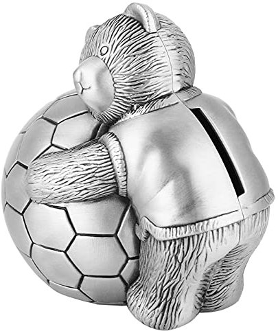 Piggy Bank, Alcancia Piggy Banks with Football Shape Zinc Alloy for Living Room