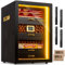 Marvero Zigarren-Humidor, Desktop Zigarren Humidor mit digitalem Hygrometer, Luftbefeuchter und Feuchtigkeitspakets.4 Ceder Holz Schubladen,kann 200 Zigarren,Schwarz