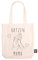 Happy Words Katzenpfote Baumwoll Tasche - Stoffbeutel mit Aufdruck - Stofftasche - 100% Baumwolltasche - bunte Beutel - Einkaufstaschen - modische Shopping Bag - Baumwollbeutel 40,5x41x8,5cm