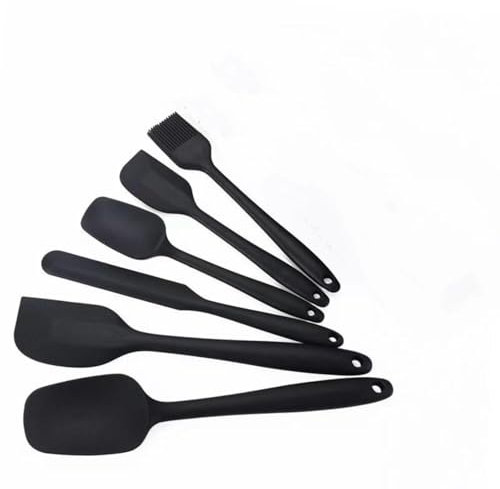Schaber und Schaufel-Set, hitzebeständig, Küchenutensilien, lebensmittelechtes Silikon, Backschaufel, integriertes Design, Löffel, Antihaftschaufel, Küchenschaber, 6-teiliges Set
