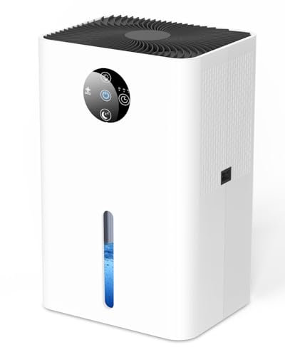 Deumidificatore Casa Elettrico Anti Muffa: 1800ML, Timer e Autospegnimento timer regolabile e luce a 7 colori, è perfetto per ambienti come bagno, camera o armadio, garantendo comfort e praticità.