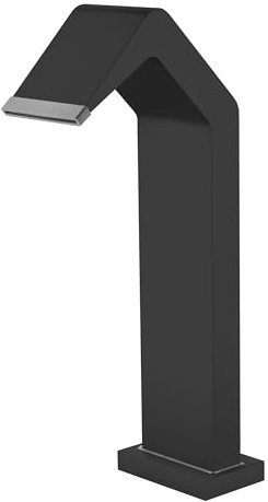 Mice - Cascada Decorativa para Piscina y SPA - Griferia Exterior de Acero INOX S316 - Fuente para Piscinas/Estancos - Duchas Exteriores/Negro Mate