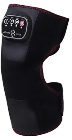 Masajeador de rodilla calentada con vibración: almohadilla de rodilla de masaje ajustable para hombro, codo, del dolor de, relajación muscular, terapia de circulación y apoyo de recupe