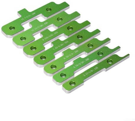 Configuration de la table de toupie simplifiée avec des jauges de mesure en aluminium et des barres de support