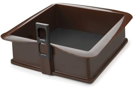 VoltShine Molde Desmontable Cuadrado de Silicona 25x25 cm, Ideal para Hornear postres y facilitar el desmolde.