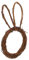 Hemobllo Osterhasen-Ornamente Häschen-türkranz Frühlingsdekoration Aus Rattan Girlande Hase Kaninchendekoration Hasen-weidenkranz Osterschmuck Osterkranz Dekoration Verwelkte Rebe Kaffee