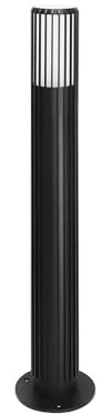 EDO Gartenleuchte TORRIN 55 cm Schwarz - Außenlampe mit GU10-Fassung aus Aluminium - IP44 Gartenlampe für Terrasse, Balkon, Einfahrt - Moderne Wegleuchte für Außenbereiche