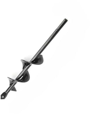 Slim Spiral Garden Auger Bit - 1.57 x 8.66 Extended-Length Drill Bit for Small Bulbs, Seedlings & Pilot Holes - Soil Digging Tool for Standard Power Drills