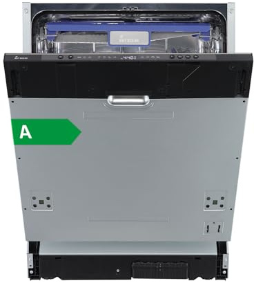 KKT KOLBE 60 cm Geschirrspüler Spülmaschine vollintegrierbar Unterbaufähig, Besteckschublade, LED-Beleuchtung, Automatische Türöffnung, Oberkorb höhenverstellbar, 7 Programme, 14 Maßgedecke, DW60VI
