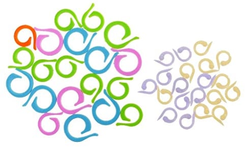 Sharplace 40 Stücke 2 Größen Split Stitch Ring Häkeln Stricken Marker