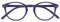 OPULIZE Zen Lesebrille Kleine Runde Rahmen Federscharniere Kratzfest Lila Herren Damen R24-5 +2.50