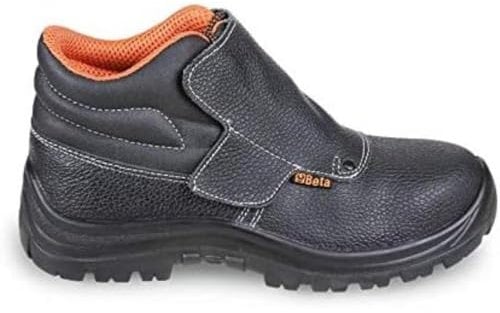 Beta Calzado Alto: Soldador. Cordones de Piel Hidrófuga con desenganche Rápido y Protección Frontal con Cierre de Velcro, 72451235