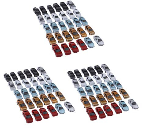 T TOOYFUL 90Pcs 1: 100 Modellautos Modellauto Automodell Fertigmodell aus