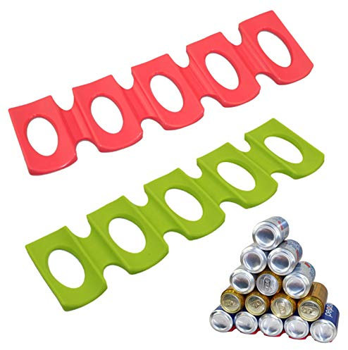 Beer Wine Rack Silicone Silicone Refrigerator Wine mat Silicone Beer Rack Silicone Fridge Beer Bottles Stacker Rack for Refrigerator Pantry Countertop Cabinet Space Saver Organizer (2 Pieces)