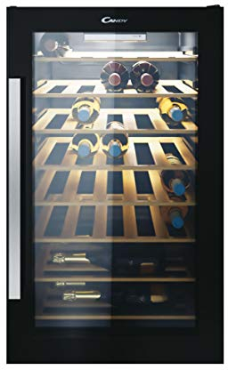 CANDY CWC 154 EEL/N - Cave a Vin de service WIFI - 41 bouteilles 121L - 49 cm x 84,5 cm - Noir & Inox