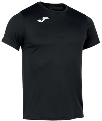 Joma Hombre Camiseta de Running, Negro, XS