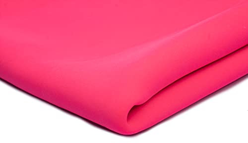 Scuba Schaumstoff, Taucher, Neopren, dick und leicht gestrickt 50 x 150 cm (Neon Pink)
