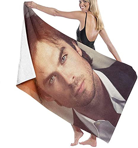 Lsjuee Ian Somerhalder Handtücher - Schnelltrocknendes Badetuch für Reisen, Sport, Camping, Surfen (32 x 52 Zoll)