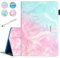Fancity Case Fits All-New Amazon Kindle Fire HD 10 & 10 Plus (13th/11th Generation, 2023/2021 Release), PU Leather Stand Cover with Smart Auto Wake/Sleep & Pen Holder Card Slot, Green Pink