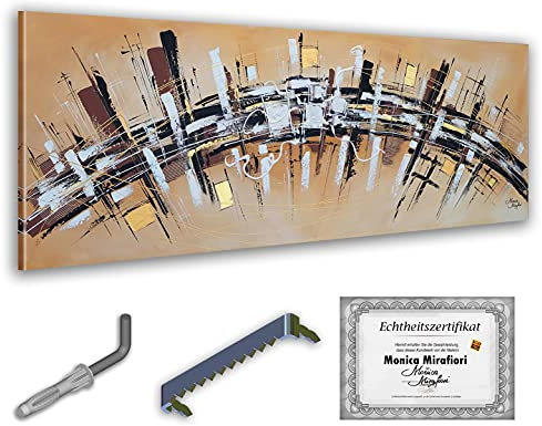 Monica Mirafiori I 160x60 cm I Tableau Peint à la Main I Modèles Tableau I Peintre Moderne I Tableaux Peintures I Toile sur Cadre en Bois