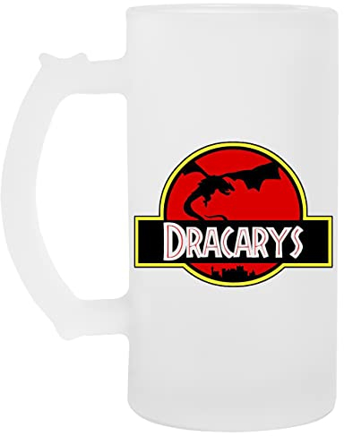 Jurassic Dracarys Glas Bier Becher Tasse Glass Beer Mug Cup