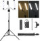 Esthetician Light AMBITFUL AL-20 with Phone Holder Double Arms Beauty Light 3000K-6000K with adjustable Tripod Stand,Remote control，LCD Screen for Makeup,Manicure,Tattoo,Live Streaming