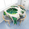 Morbuy Tischdecken Quadratisch, Pflanze Blätter Muster Tischdecke Wasserdicht Lotuseffekt Küchentischdecke Abwischbar Tischtuch für Restaurant Garten Outdoor (120x120cm,Monstera-Blätter)