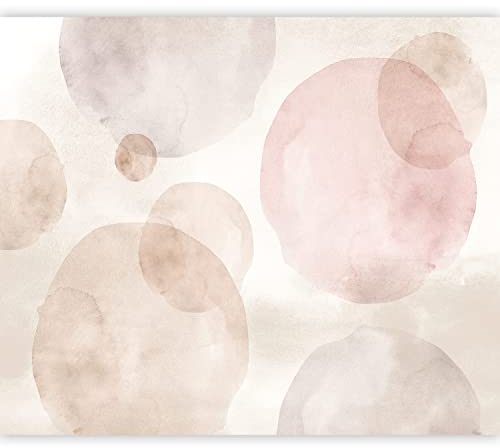 murando - Vlies Fototapete Abstrakt 400x280cm Foto tapete Wohnzimmer Vliestapete XXL Wandtapete Motivtapeten 3d Effekt Wand Dekoration - geometrische Muster Kreise Pastellfarben a-A-10251-a-a