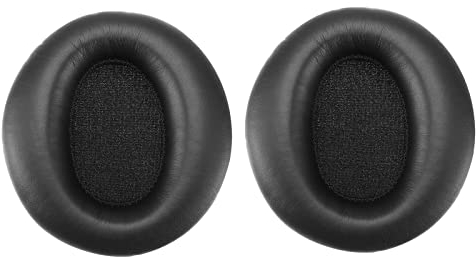 1 Pair Earpads Compatible with Cowin E7 Active Noise Canceling Headphones Replacement Protein Leather Soft Foam Ear Cushions Headset Repair Parts Black
